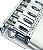 Ponte guitarra telecaster com 6 saddles Cromada MXP - Imagem 6