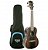 Ukulele concert eletrico moani 23 ebony profissional com bag - Imagem 1