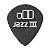 Palheta DUNLOP TORTEX 0,88mm JAZZ III Guitarra 482R Preta - Imagem 3