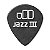 12 Palheta Dunlop Tortex 1.0 mm JAZZ III Guitarra 482R Preta - Imagem 4