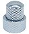 2 Knob Duplo Fino Metal CONCENTRICO LONGO Cromado DOLPHIN - Imagem 4