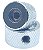 2 Knob Duplo Fino Metal CONCENTRICO LONGO Cromado DOLPHIN - Imagem 7