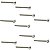 10 parafuso inox para captador humbucker guitarra 3x30mm mxp - Imagem 1