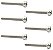 6 Parafuso Inox para captador humbucker guitarra 3x30mm MXP - Imagem 1