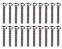 Kit 20 Parafuso INOX M3 x 20mm Panela Philips - Imagem 1