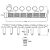 Tarraxa Guitarra 6 Linha Cromada J55S KLUSON Spirit KOREA - Imagem 2