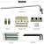Ponte Tremolo Guitarra Cromada Floyd Rose FRT20 Spirit KOREA - Imagem 3