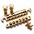 Kit Ponte tune-o-matic Guitarra Les Paul 35BRD Dourada KOREA - Imagem 1