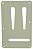 Tampa Traseira Guitarra MINT GREEN TCR escudo Spirit - Imagem 3