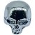 Knob Metal Caveira SKULL5 Cromado Guitarra Spirit KOREA - Imagem 6