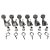 Tarraxa Guitarra 6 Linha Caveira SKULL J07SKL BK Spirit KOREA - Imagem 1