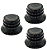 Kit 3 Knob Madeira fosco Hardwood guitarra baixo - Imagem 1