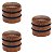 KIT 3 Knob Madeira Bubinga Volume tone DOME guitarra baixo - Imagem 1