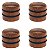 KIT 4 Knob Madeira Bubinga Volume tone DOME guitarra baixo - Imagem 1