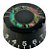 KIT 2 Knob Plástico LCB30 Preto Abalone guitarra / baixo - Imagem 5