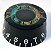 KIT 3 Knob Plástico LCB30 Preto Abalone guitarra / baixo - Imagem 6