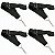 KIT 4 Talabarte alça correia 5cm 1 gancho CT5F1 Preto - Imagem 1