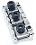 Trava guitarra lock nut Cromado 43mm completo MXP - Imagem 4