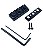 Trava guitarra lock nut Preto 43mm completo MXP - Imagem 1