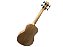 Ukulele bass 4 cordas Malibu madeira mogno natural com capa - Imagem 6