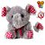 Mini Bichinho Elefante de Pelúcia Cinza e Rosa BBR Toys - Imagem 1