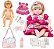 Bebe Reborn Silicone Barata Boneca Bolsa Princesa - Imagem 2