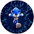 Patinete Sonic Sega 2 Rodas Infantil Azul de Alumínio - Imagem 4