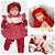 Boneca Reborn Loira  Balone Vermelho 23 Itens Cegonha Dolls - Imagem 1