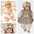 Boneca Bebê Reborn Graziela Marrom Bichinhos Cegonha Dolls - Imagem 1