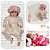 Boneca Reborn Ashley Caqui De Pano Cegonha Reborn Dolls - Imagem 1