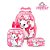 Kit Mochila Escolar Infantil Gata Marie Com Rodinhas - Imagem 1