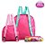 Kit Mochila Escolar Pequena Princesas De Costas Rosa - Imagem 6