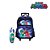 Kit Mochila Escolar Infantil PJ Masks Azul Com Rodinhas - Imagem 1