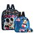 Mochila Escolar Mickey Mouse Costas Kit Lancheira+Estojo - Imagem 1