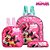 Kit Mochila Escolar Pequena Minnie Mouse Rosa De Costa - Imagem 1