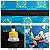 Mochila Escolar Bolsa Sonic Runner Colors Sega Costas - Imagem 4