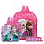 Kit Mochila Escolar Pequena Elsa e Anna Frozen Disney Costas - Imagem 1