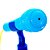 Microfone Infantil Duplo Emite Som e Luzes Mega Star Azul BB - Imagem 8