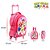 Kit Mochila De Rodinha Infantil Escolar Baby Shark Rosa - Imagem 3