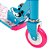 Patinete Feminino Infantil Azul Rosa 2 Rodas Com Luz Led BBR - Imagem 5