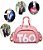 T60 Bolsa Academia Transversal Com Compartimentos em Rose - Imagem 9