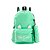 Mochila Escolar Feminina de Gatinha Verde Claro Bolsa+Estojo - Imagem 1