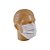 50 Máscaras Descartáveis Descarpack Branca com Clipe Nasal - Imagem 3