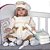 Boneca Bebê Princesa Infantil de Roupa de Xodo Bege - Imagem 2