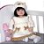 Boneca  Infantil Com Roupa de Xodo Bege Realista - Imagem 2