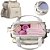 Kit Bolsa De Maternidade Plike Baby Menina Bege 4 Pçs Luxo - Imagem 6