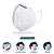 10 Máscaras KN95 Descartáveis Branca WWDoll com Filtro Clipe - Imagem 2