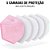 10 Máscaras KN95 Descartáveis Rosa WWDoll com Filtro Clipe p - Imagem 2