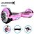 Skate Elétrico 6,5 Rosa Cromado HoverboardX Bluetooth - Imagem 1
