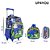 Kit Mochila Escolar Infantil Dinossauro Jogador Com Rodinhas - Imagem 2